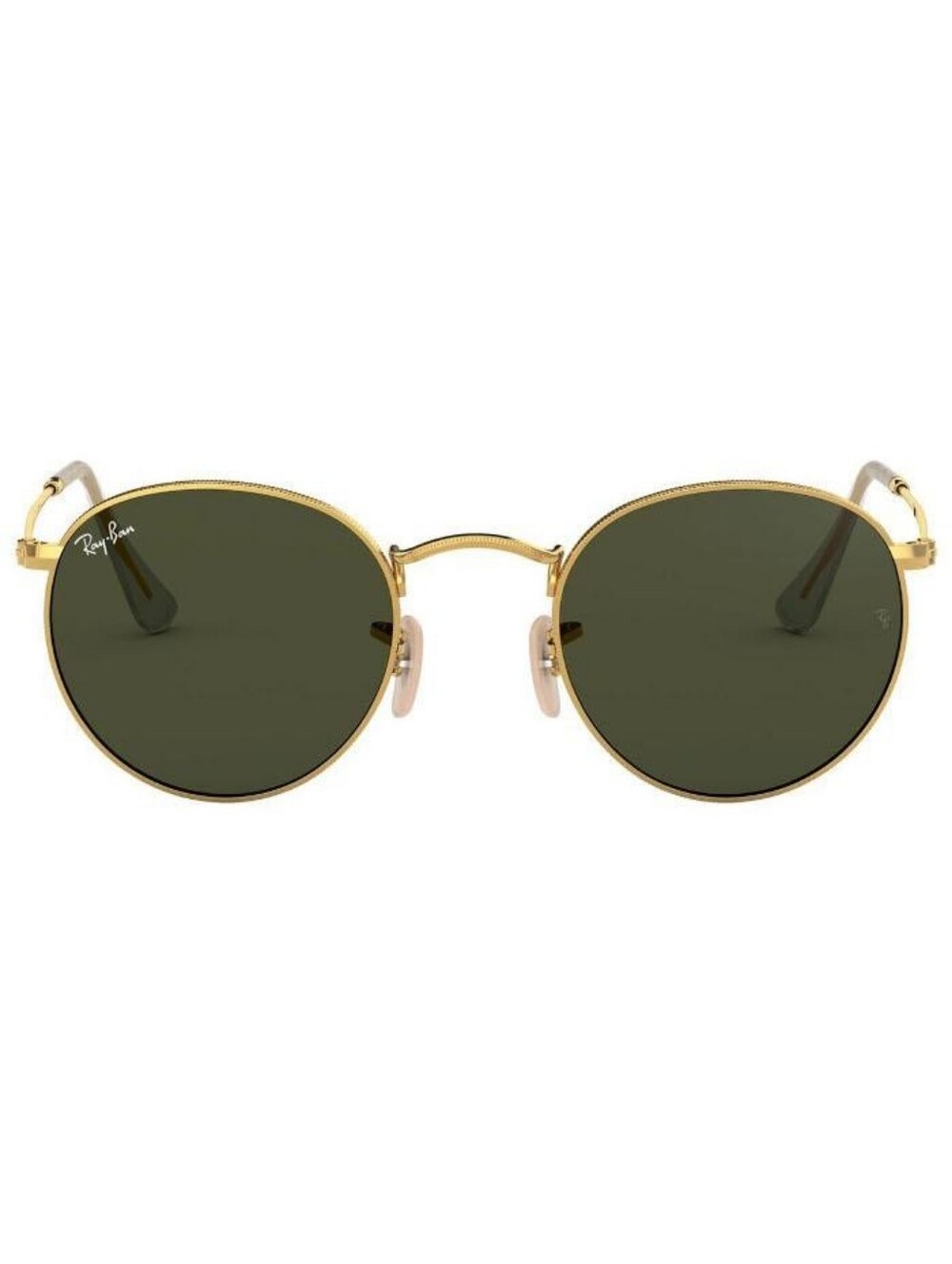 Ray-Ban Gold Frame Sunglasses with Green Lenses